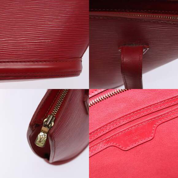 LOUIS VUITTON Epi Saint Jacques Poignees Long Hand Bag Red M52337 - Picture 11 of 13